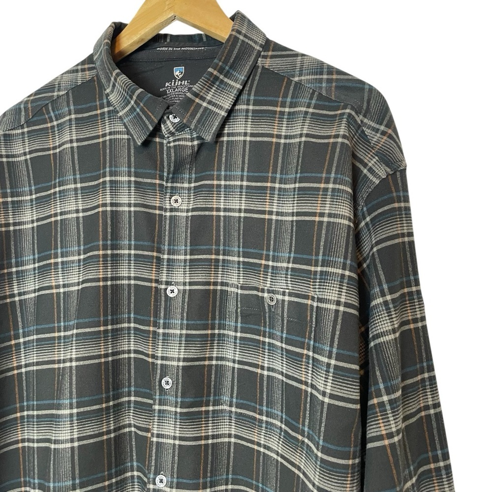 KUHL Flannel Shirt Mens XXL Plaid Outdoor Casual Button Down - Picture 3 of 11